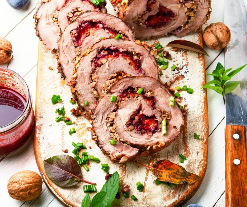 Gevulde bavette rollade
