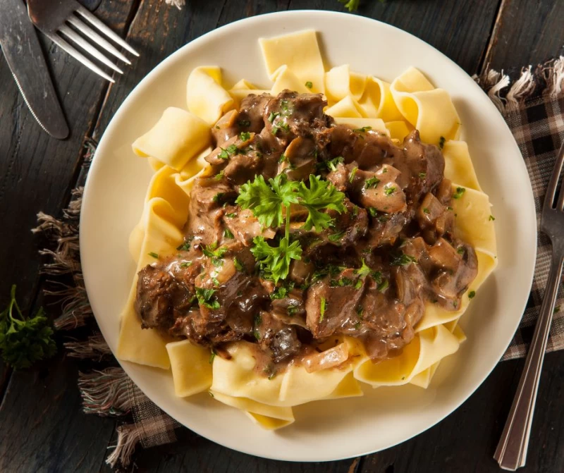 Biefstuk Stroganoff
