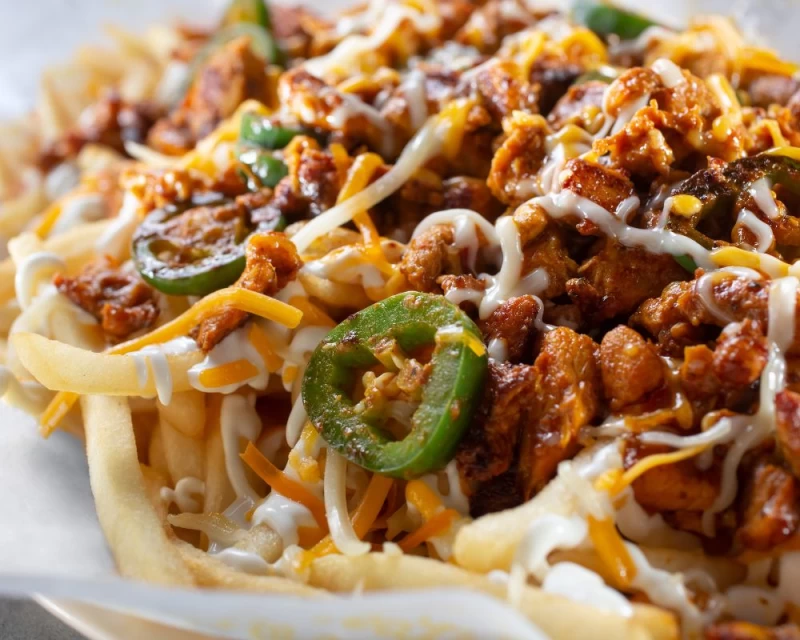 Loaded fries met gehakt