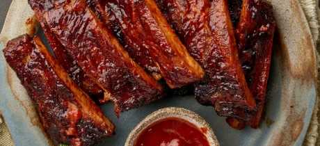 Spareribs met BBQ saus