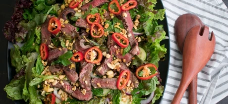 Thaise biefstuk salade