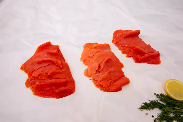 Zalm plakjes sockeye