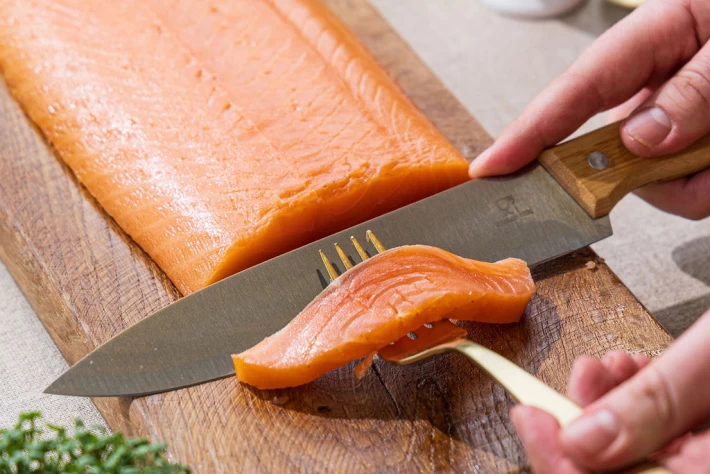 Koudgerookte zalm