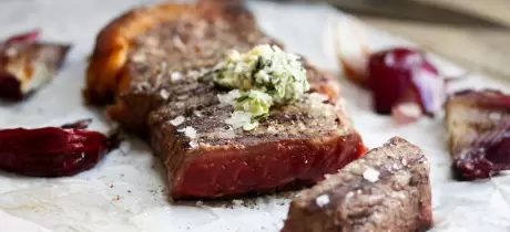 Faux-filet beurre maître d'hôtel