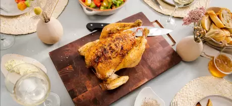 Lemon butter fast roast chicken