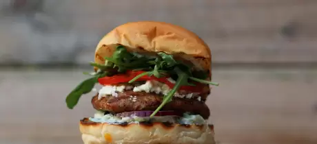 Griekse broodjes lamsburger