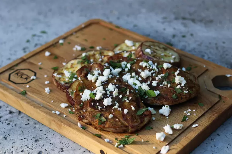 Lamszadelkoteletten met ras el hanout