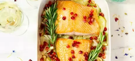 Zalm met venkel uit de oven