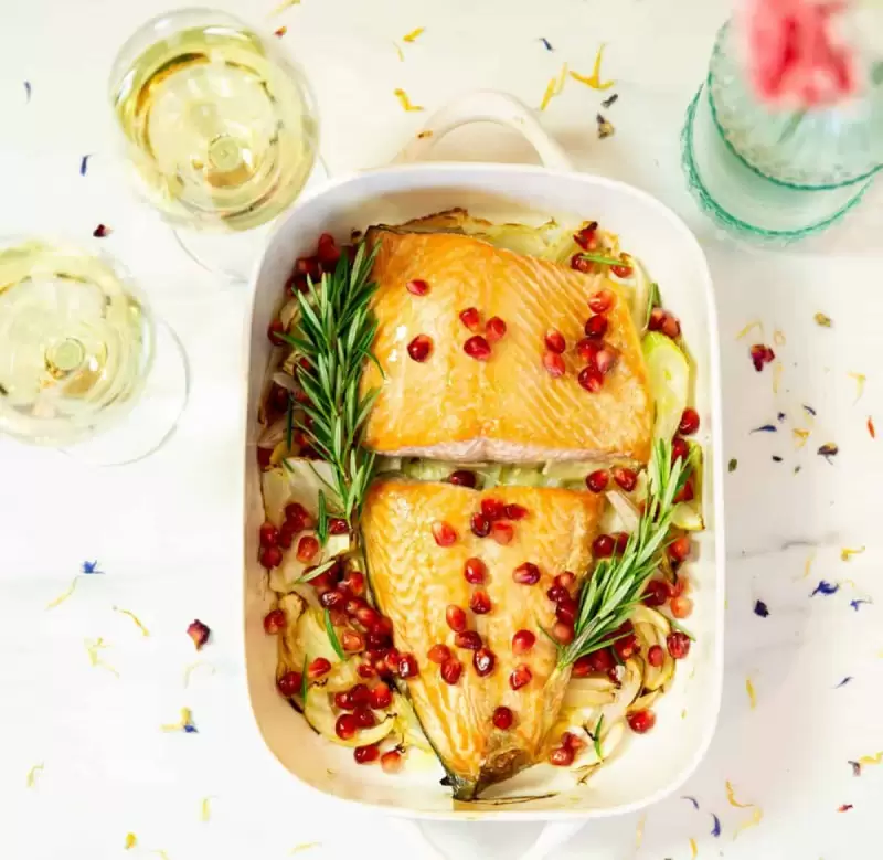 Zalm met venkel uit de oven