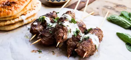 Kofta with Homemade Flatbread