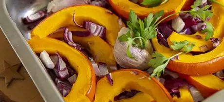 Pompoen uit de oven