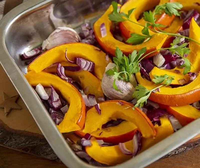 Pompoen uit de oven