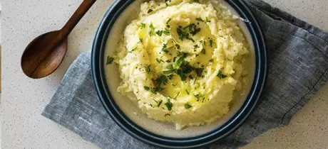 Romige knolselderij puree