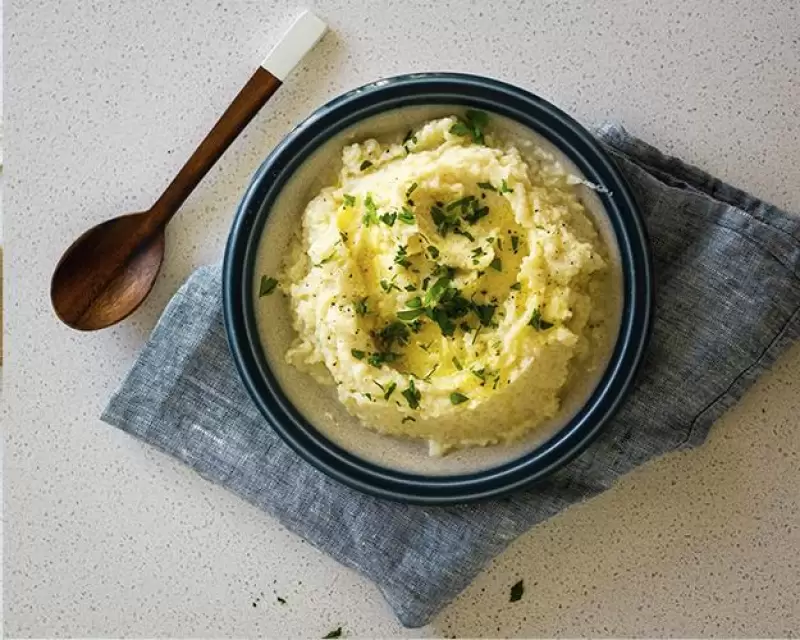 Romige knolselderij puree