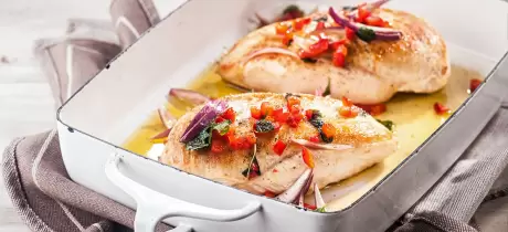 Filets de poulet au four