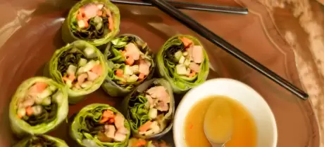 Rouleaux de printemps au poulet