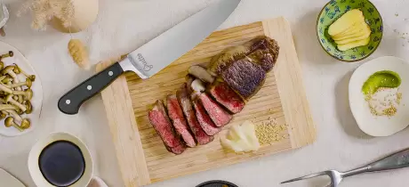 Wagyu entrecôte bakken