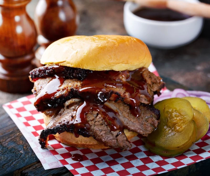 Brisket burger met homemade rub Brisket burger met homemade rub