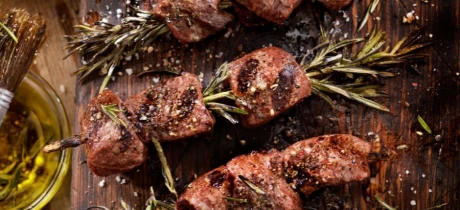Barbecue Biefstuk Spiesjes