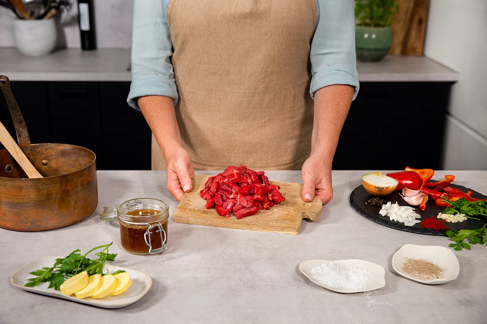 Haal de riblap een uur voor het koken uit de verpa