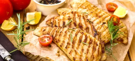 Escalope de porc marinée