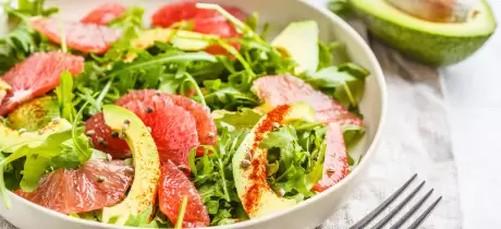 Salade de pamplemousse et avocat