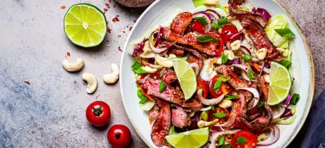 Salade de boeuf à l’asiatique