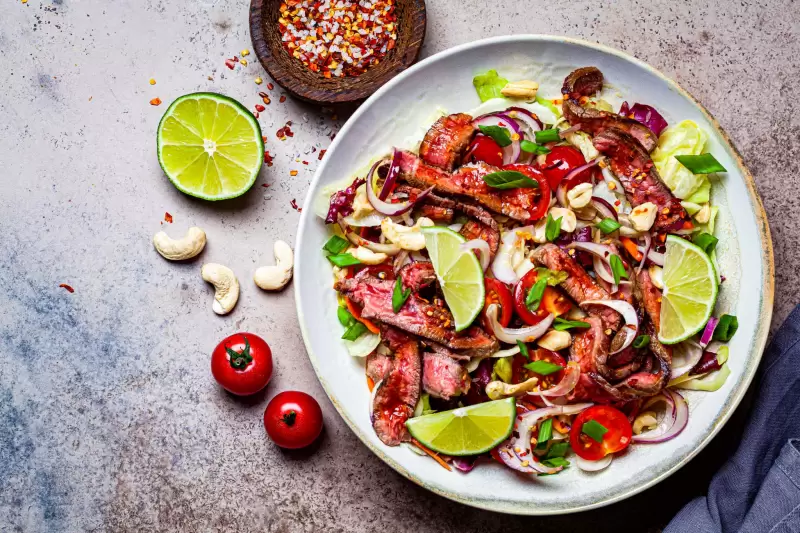 Salade de boeuf à l’asiatique