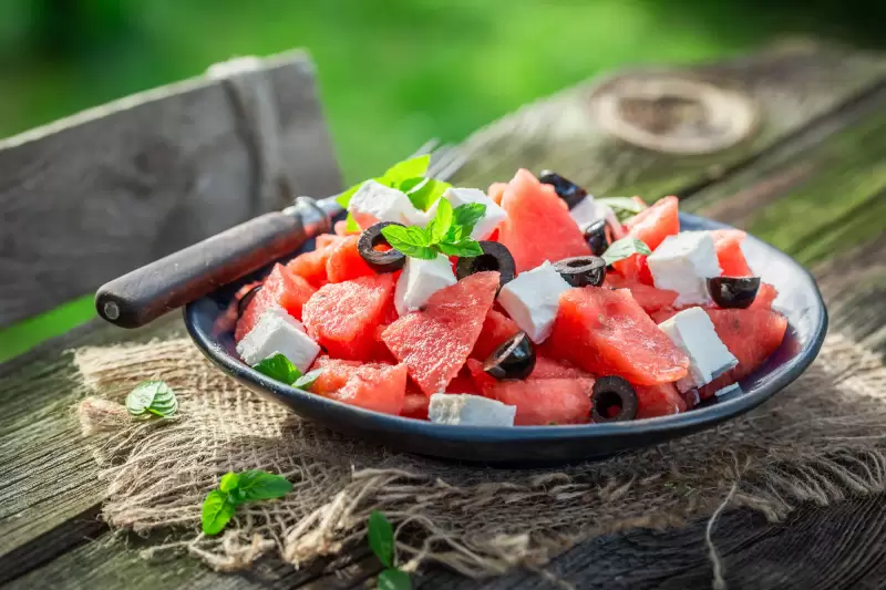 Salade de pastèque à la feta