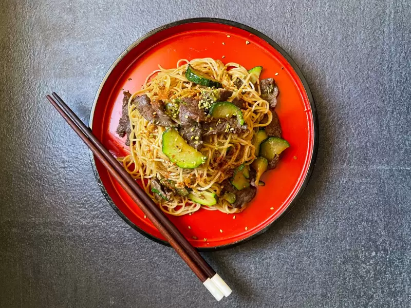 Nouilles de bœuf à la courgette, Nos recettes