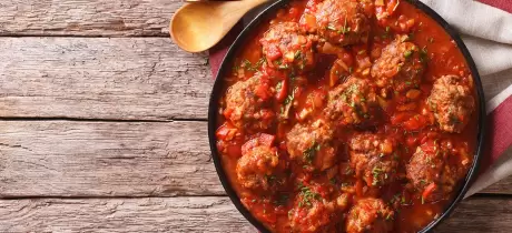 Boulette de bœuf sauce tomate
