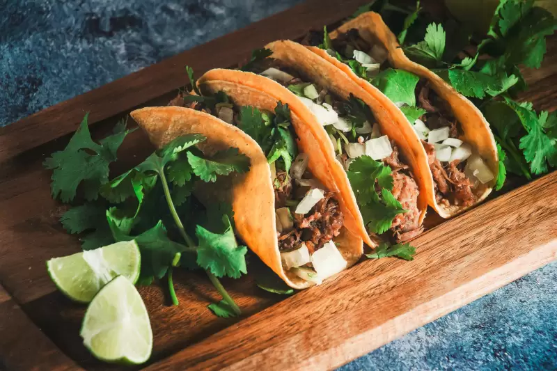 Tacos au bœuf effiloché