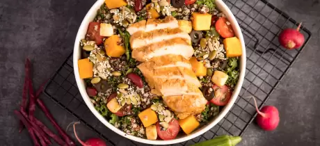 Salade au poulet et quinoa