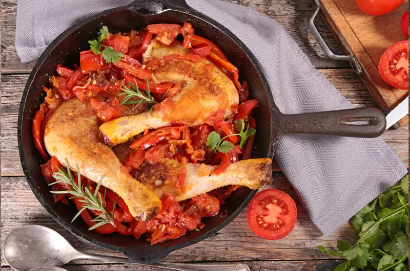 Poulet basquaise