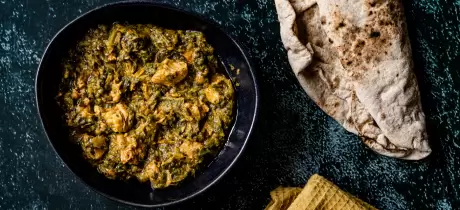 Agneau Palak aux épinards