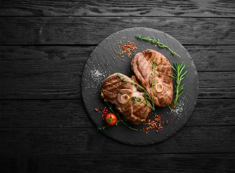 Tranche de gigot d'agneau au barbecue