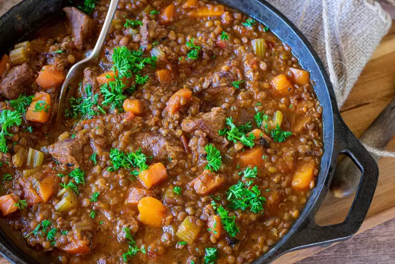Ragoût de bœuf aux lentilles