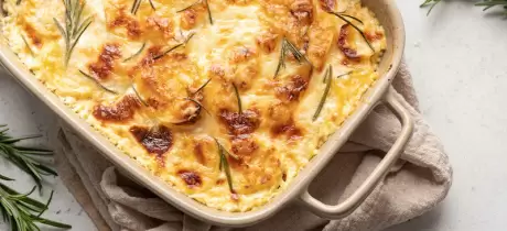 Aardappel pastinaak gratin