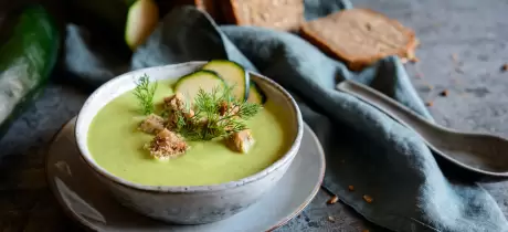 Romige courgettesoep