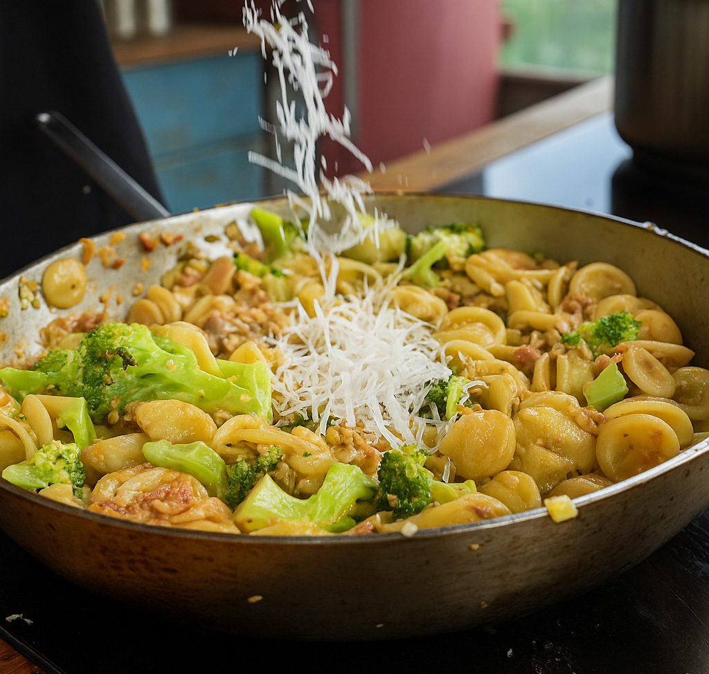 Italiaanse pasta met broccoli en worst – snel recept met Bellissimoworst in 15 minuten klaar